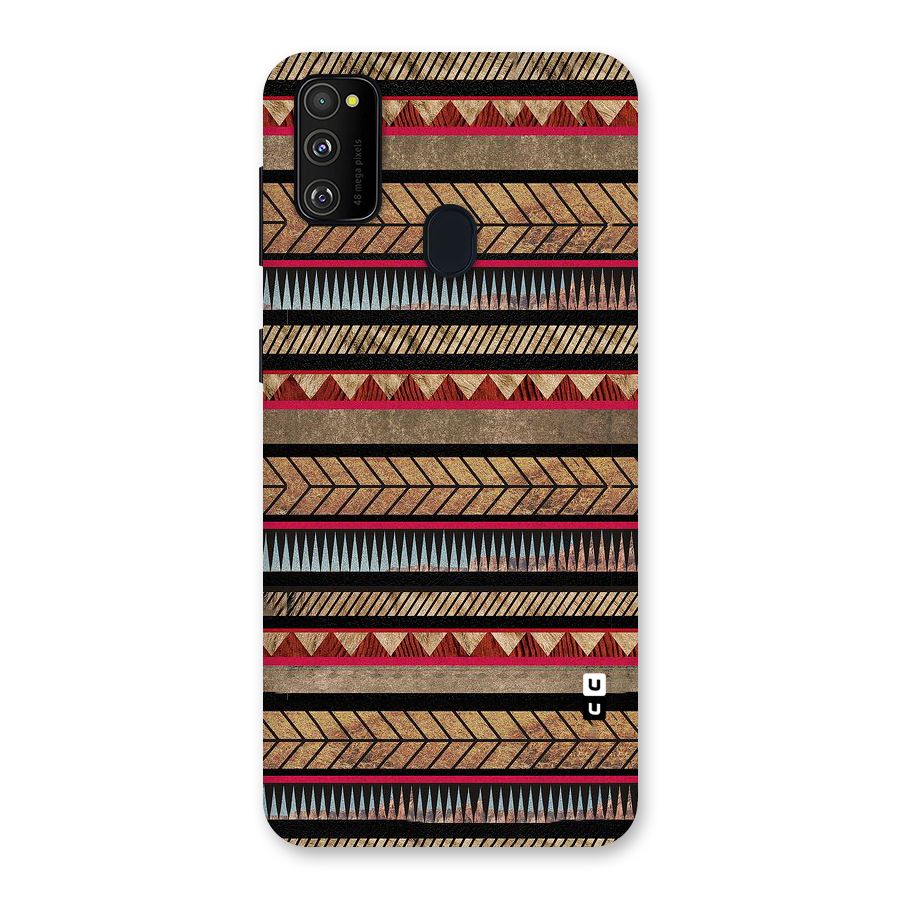Red Indie Pattern Back Case for Galaxy M30s