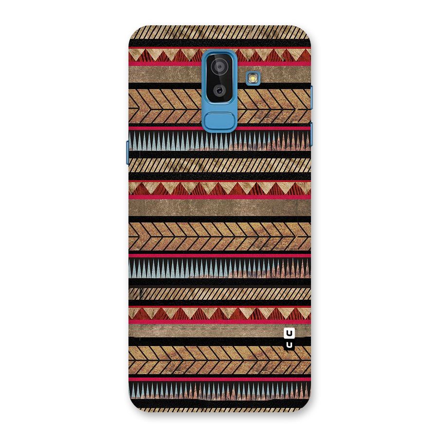 Red Indie Pattern Back Case for Galaxy On8 (2018)