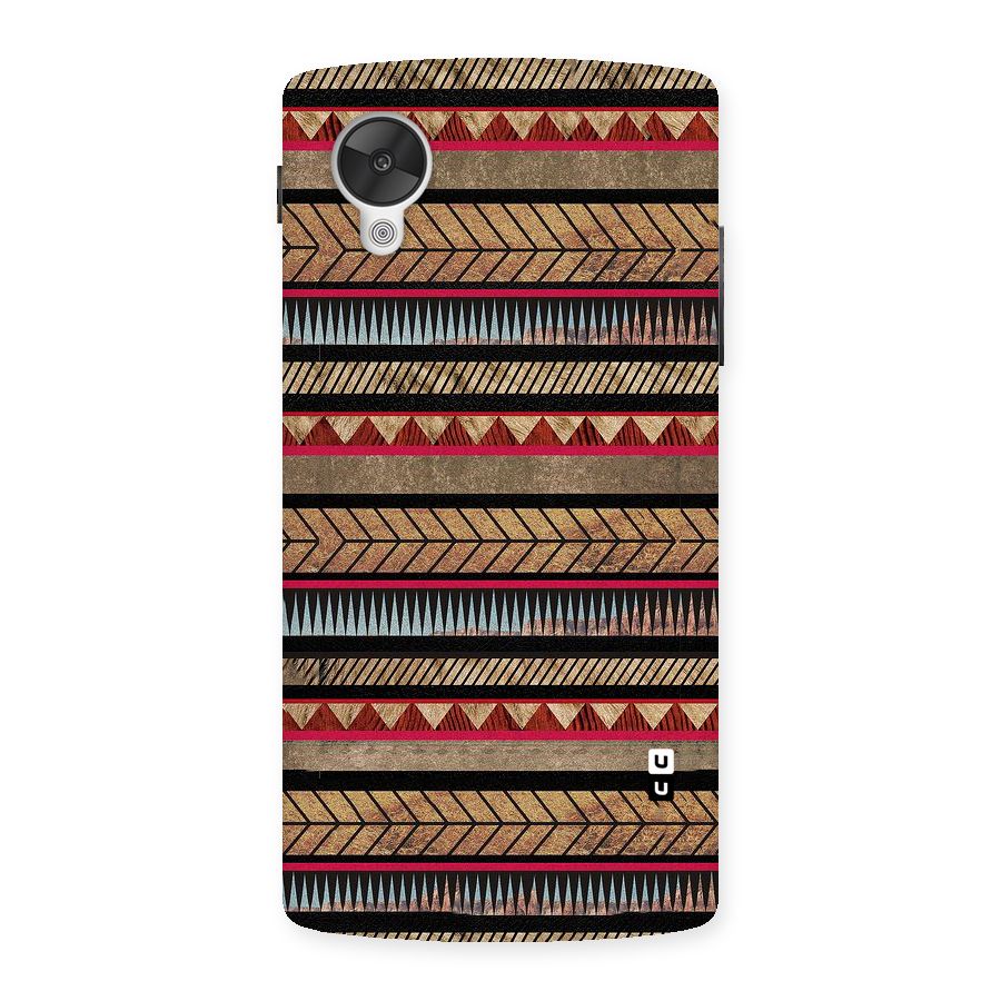 Red Indie Pattern Back Case for Google Nexsus 5