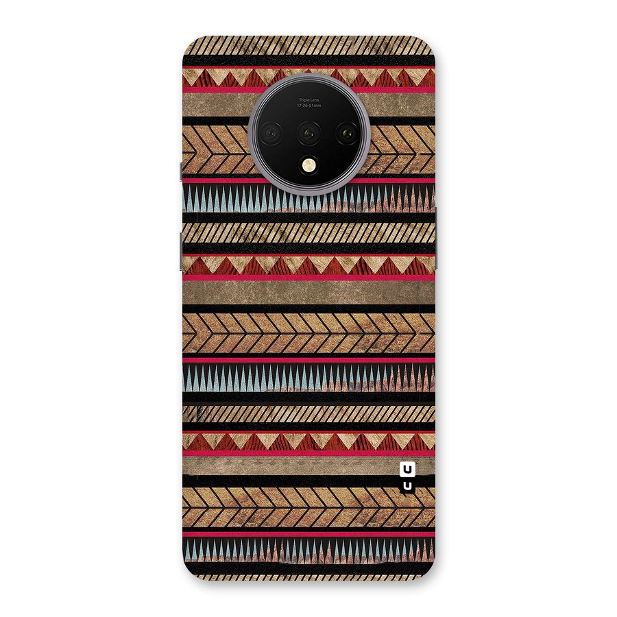 Red Indie Pattern Back Case for OnePlus 7T