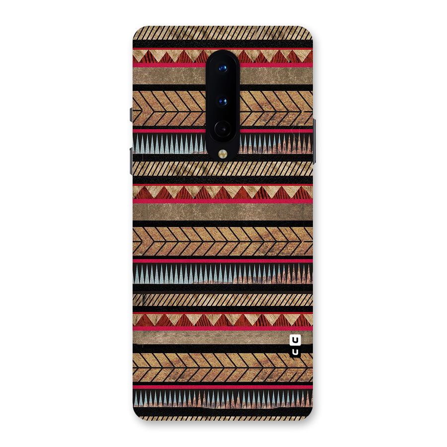 Red Indie Pattern Back Case for OnePlus 8