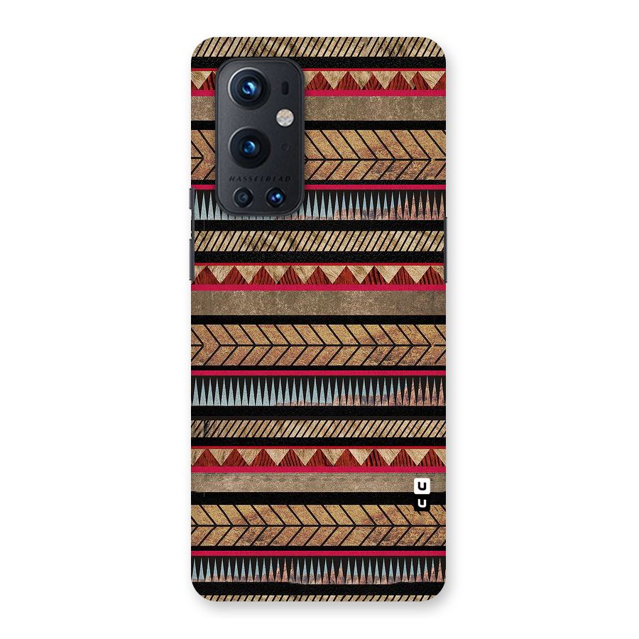 Red Indie Pattern Back Case for OnePlus 9 Pro