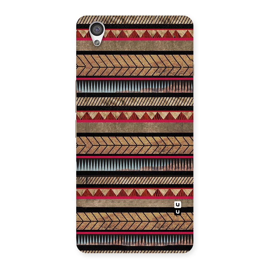 Red Indie Pattern Back Case for OnePlus X
