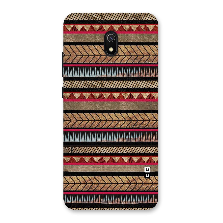 Red Indie Pattern Back Case for Redmi 8A