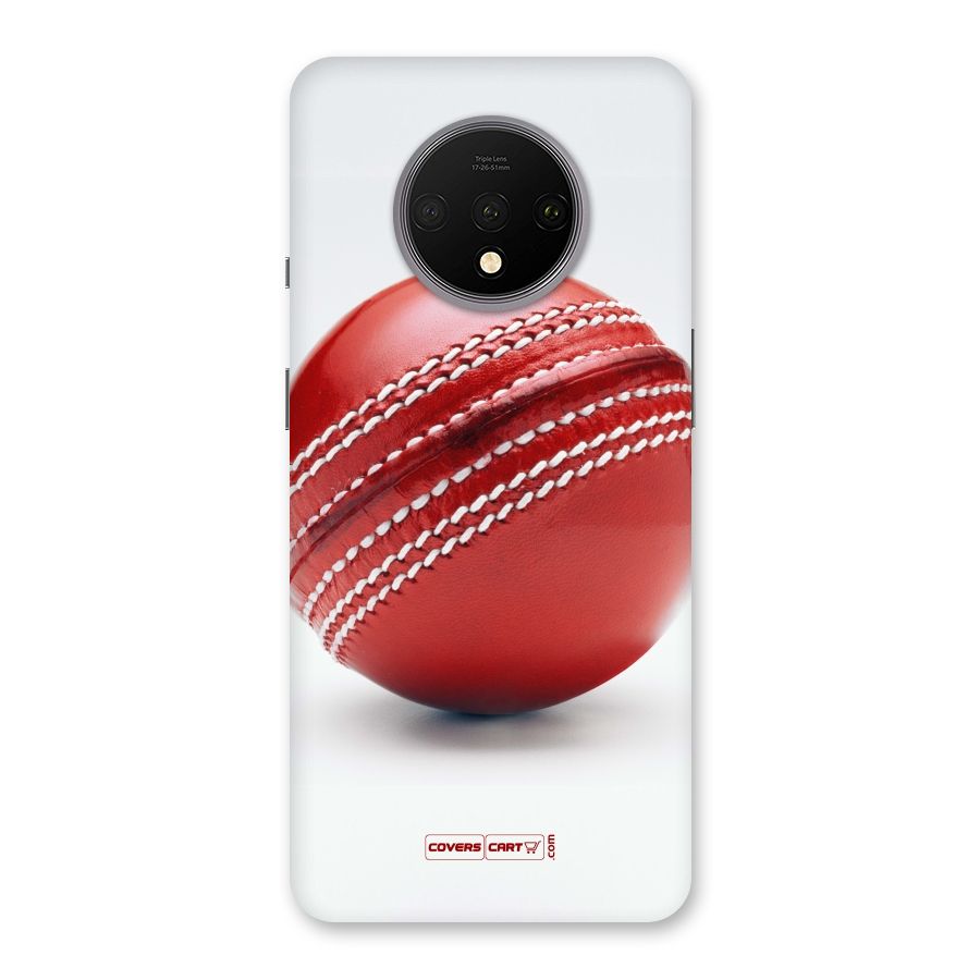Red International Cricket Ball Back Case for OnePlus 7T