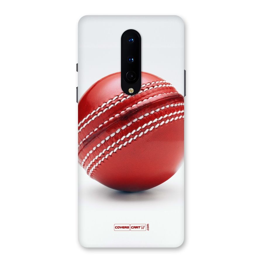 Red International Cricket Ball Back Case for OnePlus 8