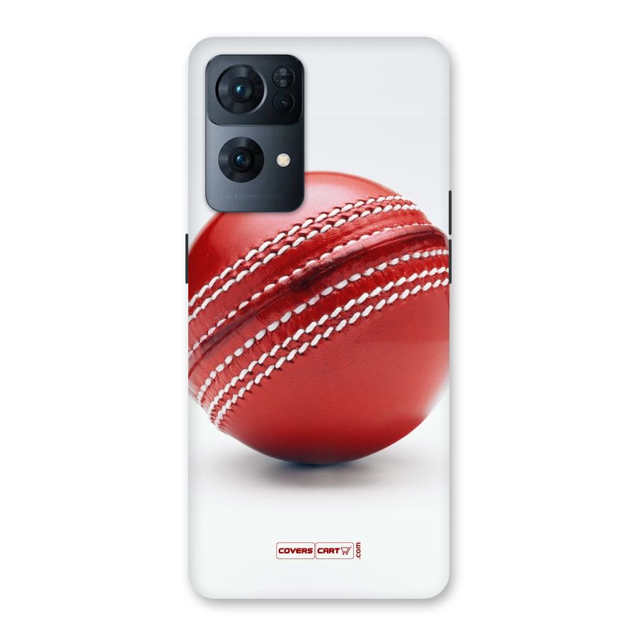 Red International Cricket Ball Back Case for Oppo Reno7 Pro 5G