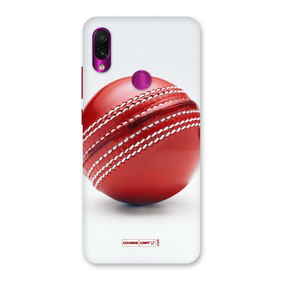 Red International Cricket Ball Back Case for Redmi Note 7 Pro