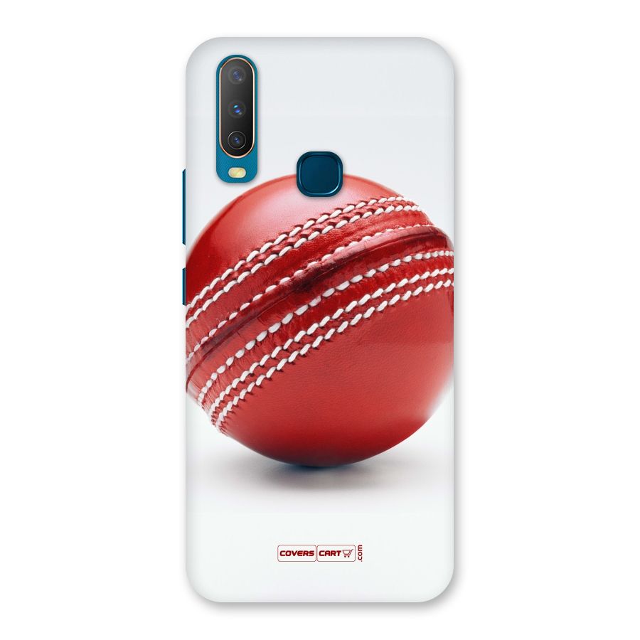 Red International Cricket Ball Back Case for Vivo U10