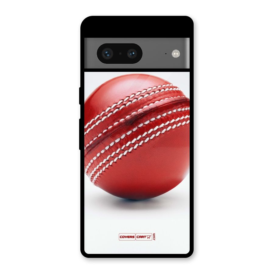Red International Cricket Ball Glass Back Case for Google Pixel 7