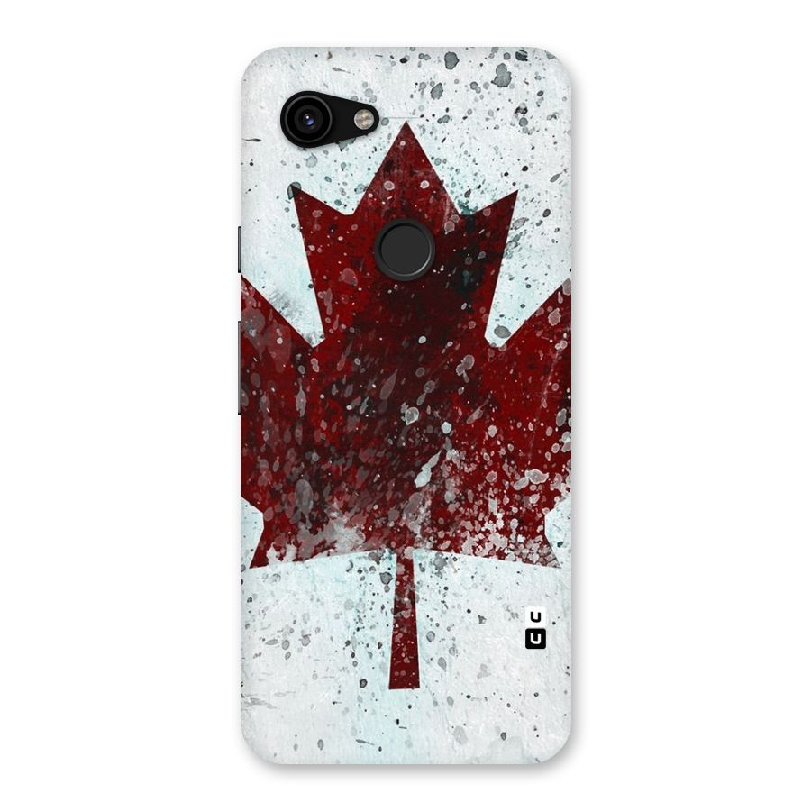 Red Maple Snow Back Case for Google Pixel 3a