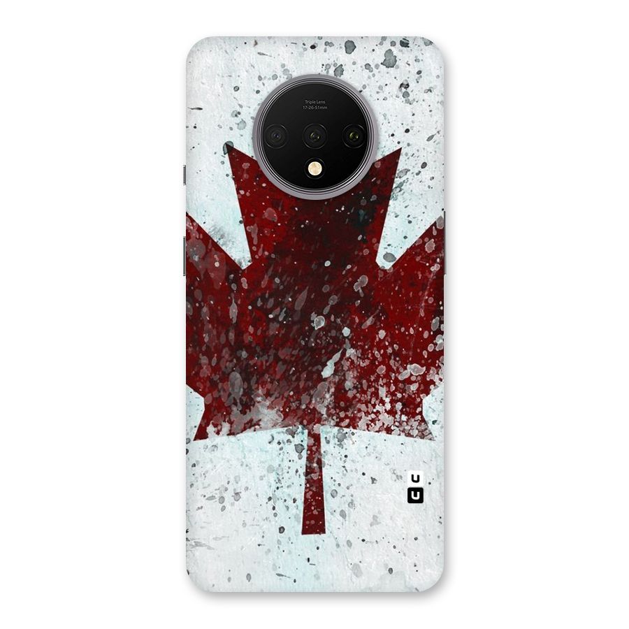 Red Maple Snow Back Case for OnePlus 7T