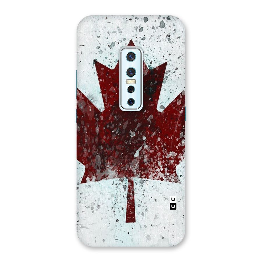 Red Maple Snow Back Case for Vivo V17 Pro