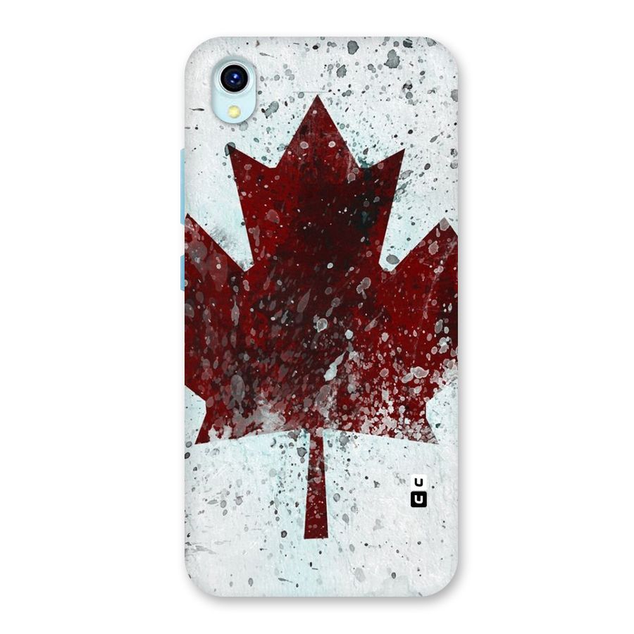 Red Maple Snow Back Case for Vivo Y1s
