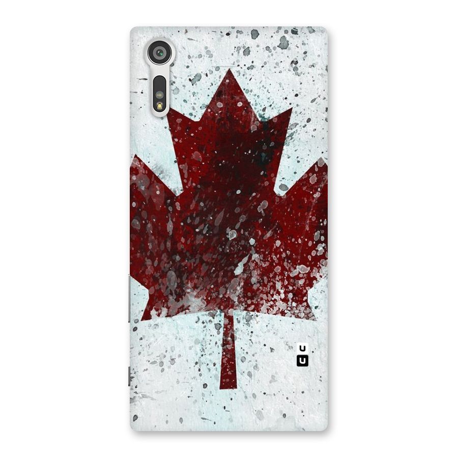 Red Maple Snow Back Case for Xperia XZ