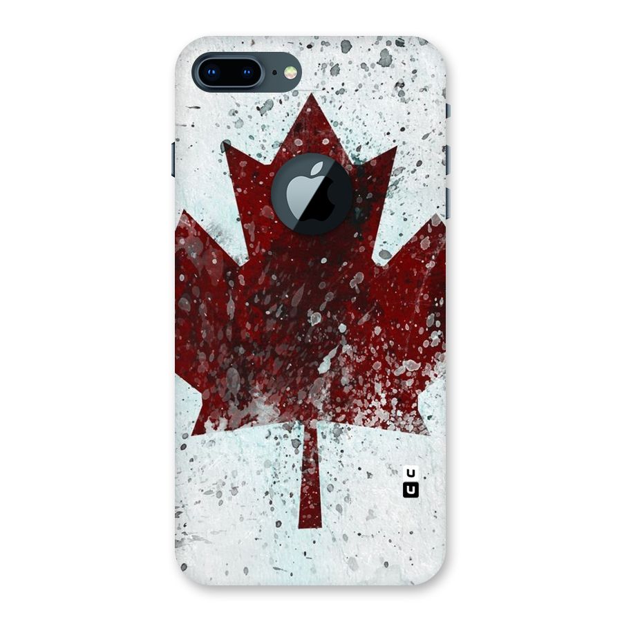 Red Maple Snow Back Case for iPhone 7 Plus Logo Cut