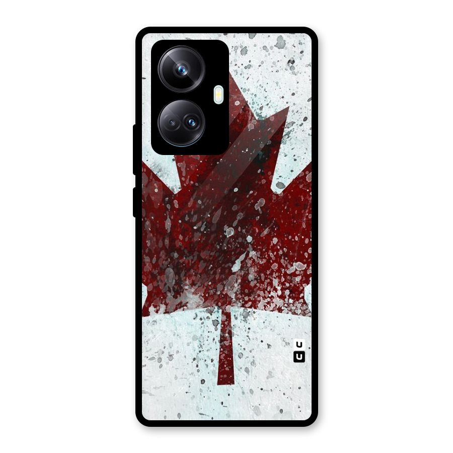 Red Maple Snow Glass Back Case for Realme 10 Pro Plus