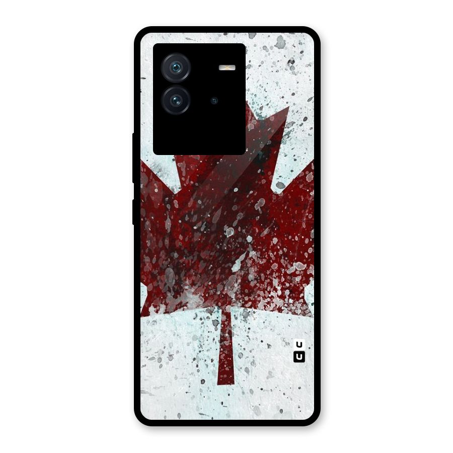 Red Maple Snow Glass Back Case for Vivo iQOO Neo 6 5G
