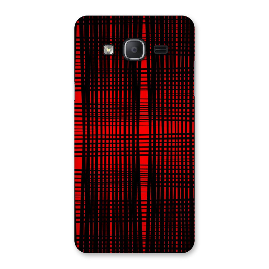 Red Net Design Back Case for Galaxy On7 2015
