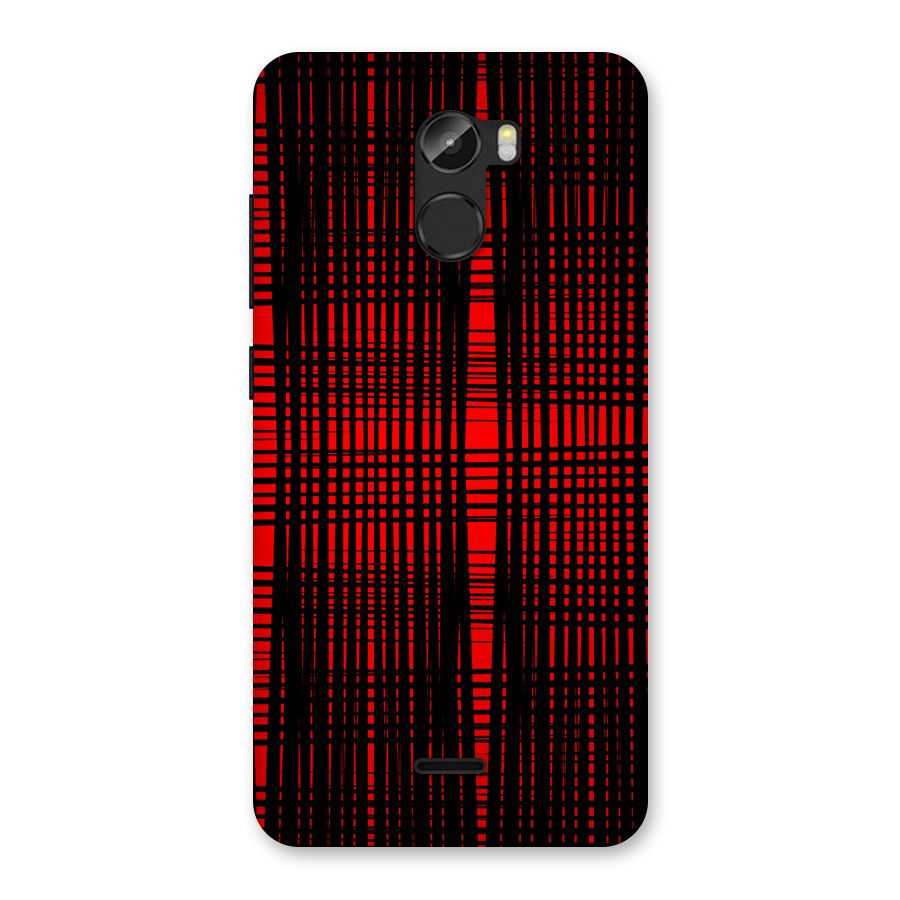 Red Net Design Back Case for Gionee X1