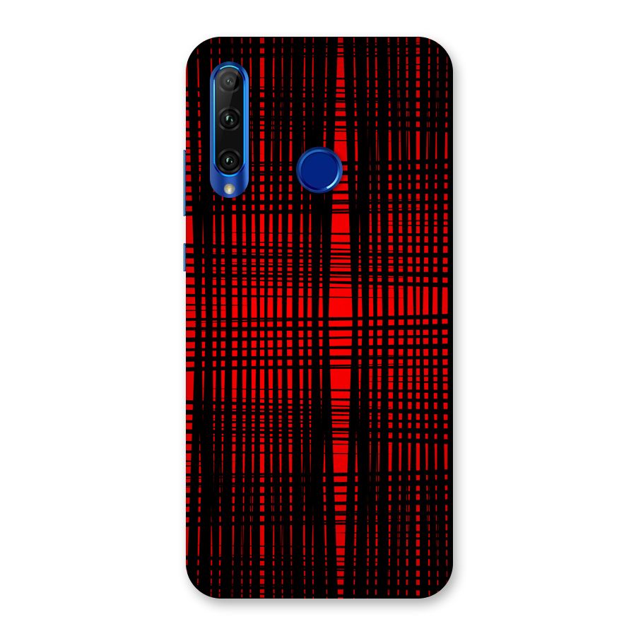 Red Net Design Back Case for Honor 20i