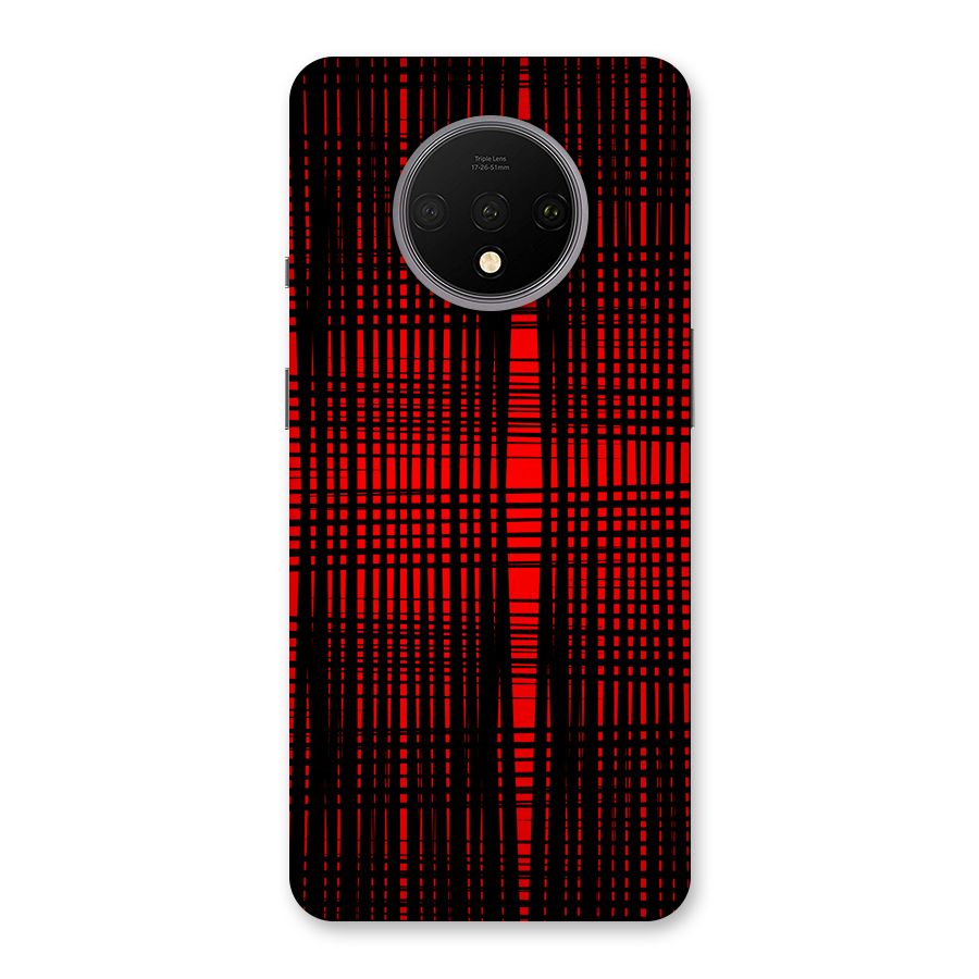 Red Net Design Back Case for OnePlus 7T