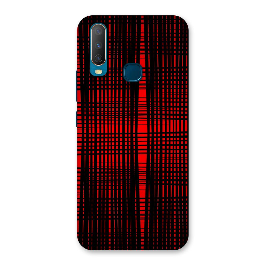 Red Net Design Back Case for Vivo U10
