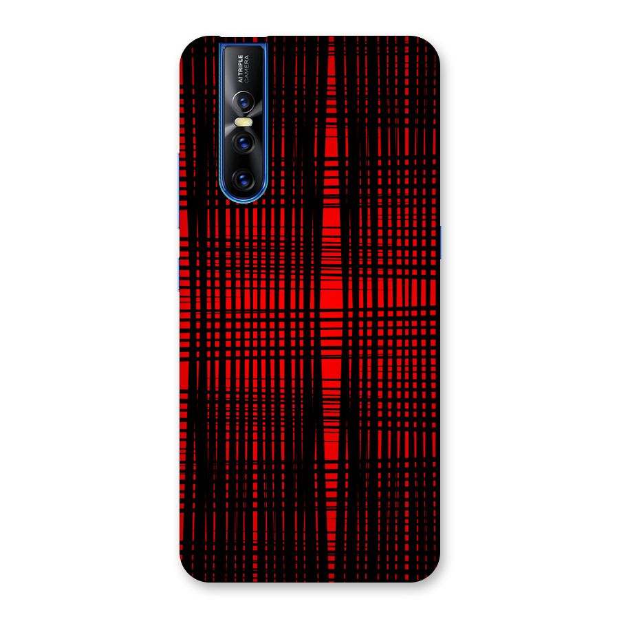Red Net Design Back Case for Vivo V15 Pro