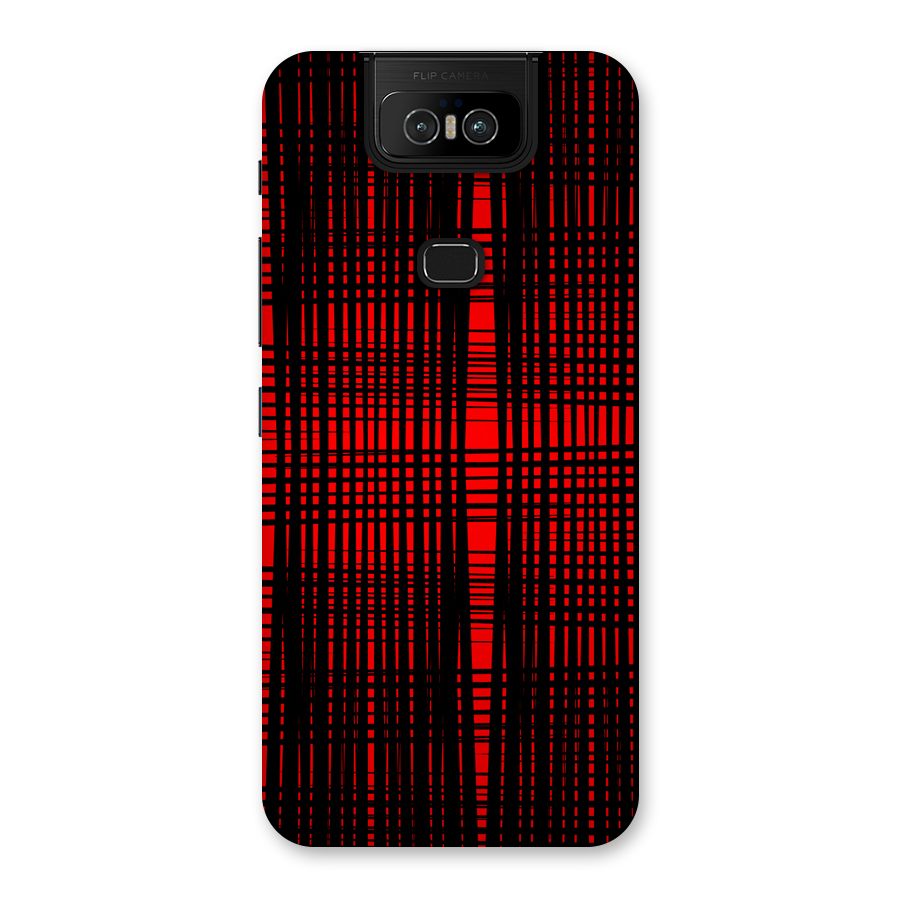 Red Net Design Back Case for Zenfone 6z