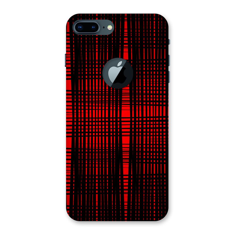 Red Net Design Back Case for iPhone 7 Plus Logo Cut