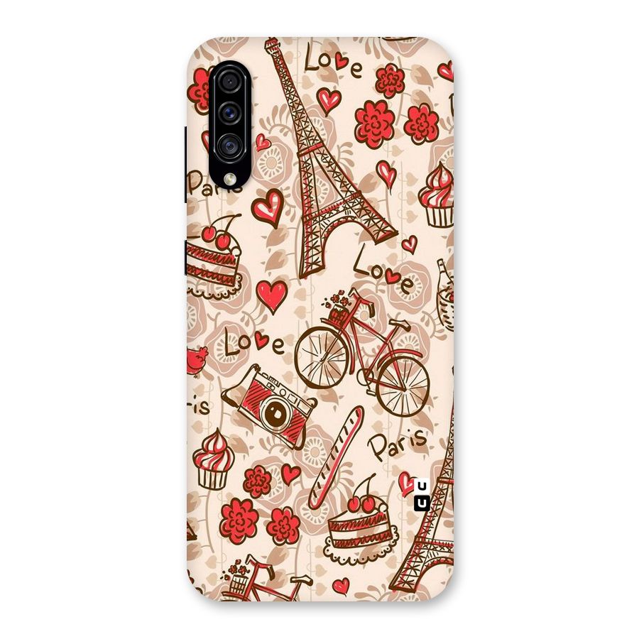 Red Peach City Back Case for Galaxy A30s