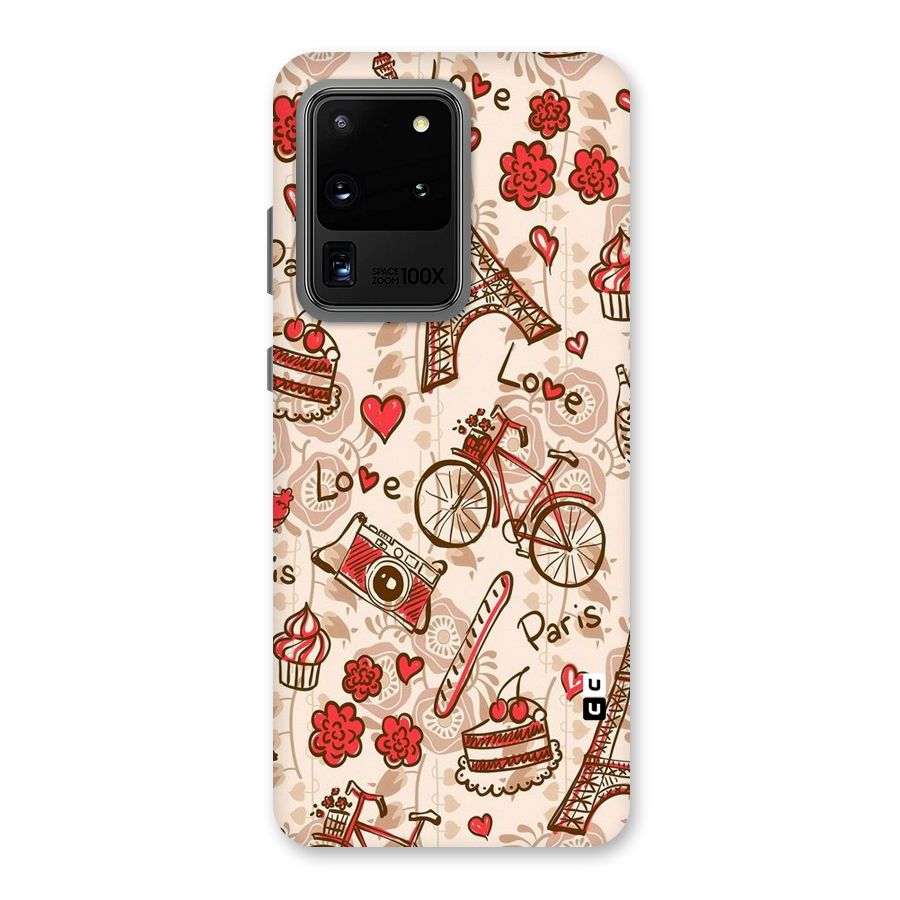 Red Peach City Back Case for Galaxy S20 Ultra