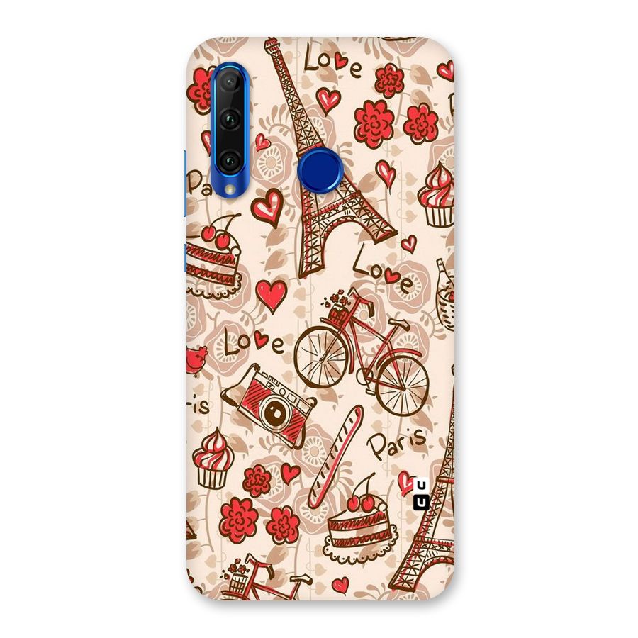 Red Peach City Back Case for Honor 20i