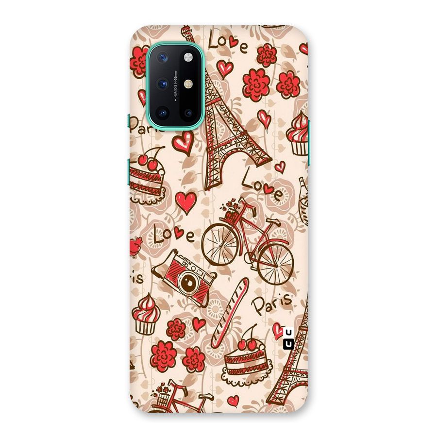 Red Peach City Back Case for OnePlus 8T