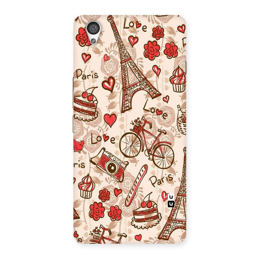 Red Peach City Back Case for OnePlus X