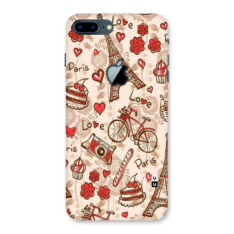 Red Peach City Back Case for iPhone 7 Plus Apple Cut