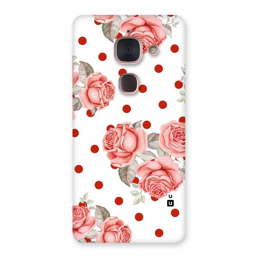 Red Peach Shade Flowers Back Case for Le Max 2