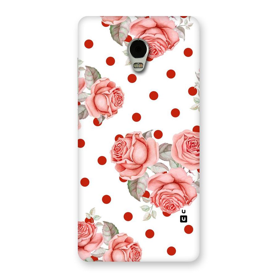 Red Peach Shade Flowers Back Case for Lenovo Vibe P1