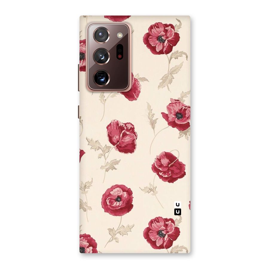 Red Rose Floral Art Back Case for Galaxy Note 20 Ultra