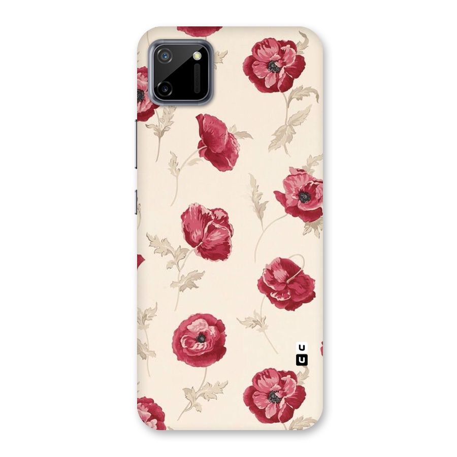 Red Rose Floral Art Back Case for Realme C11
