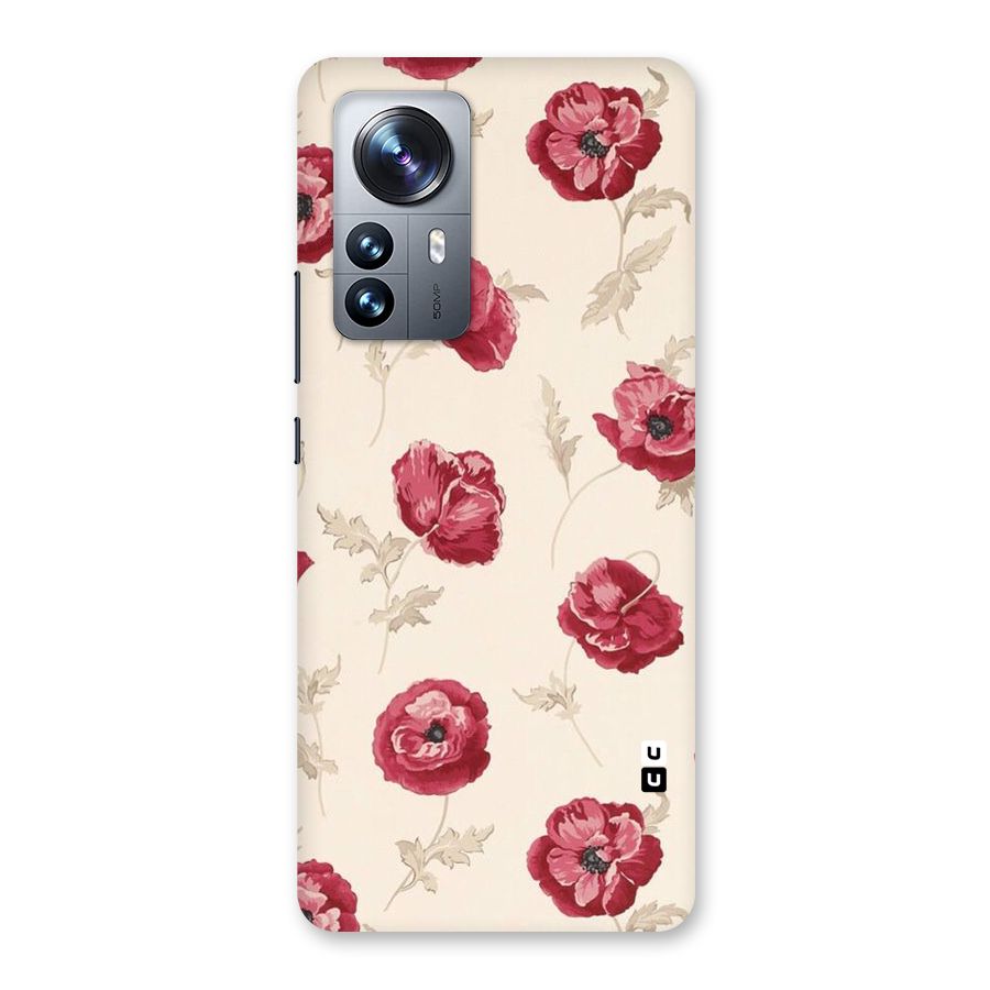 Red Rose Floral Art Back Case for Xiaomi 12 Pro