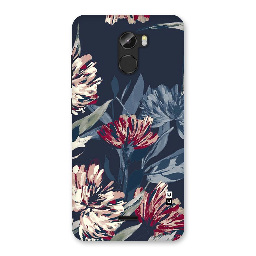 Red Rugged Floral Pattern Back Case for Gionee X1