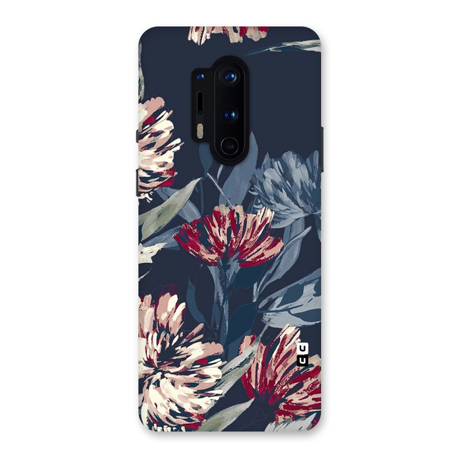 Red Rugged Floral Pattern Back Case for OnePlus 8 Pro