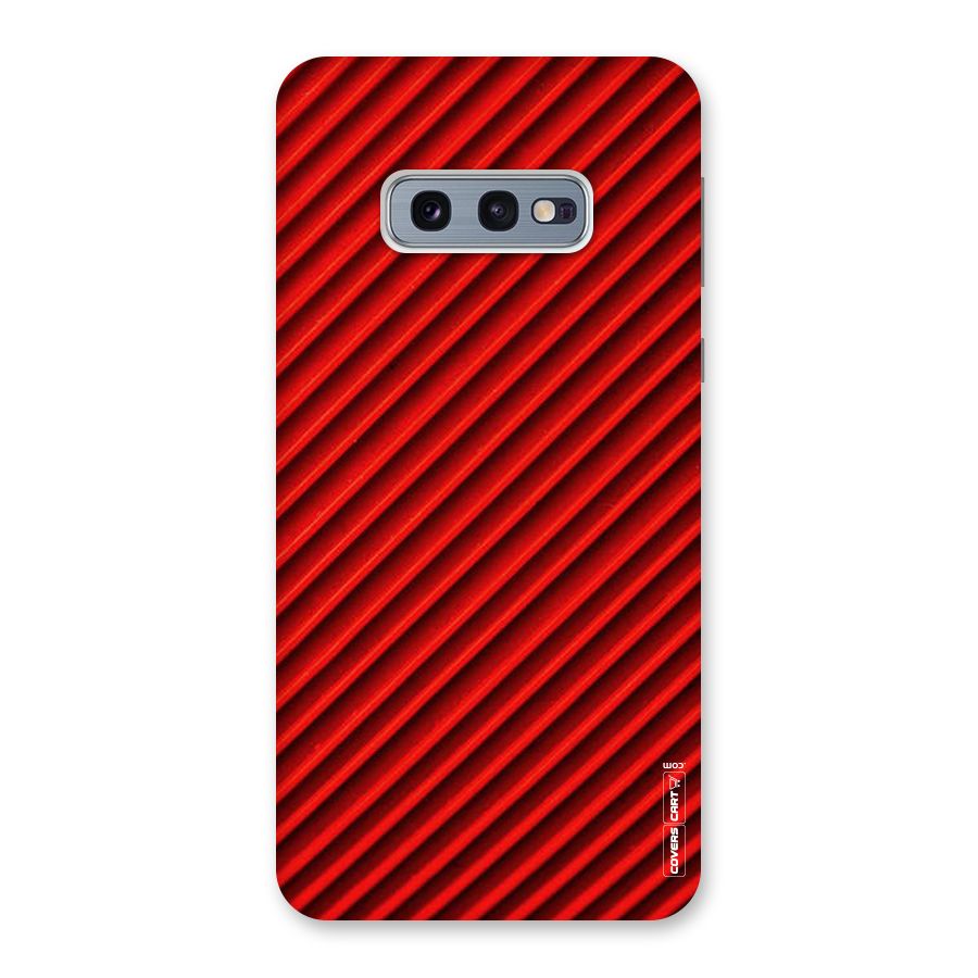 Red Rugged Stripes Back Case for Galaxy S10e