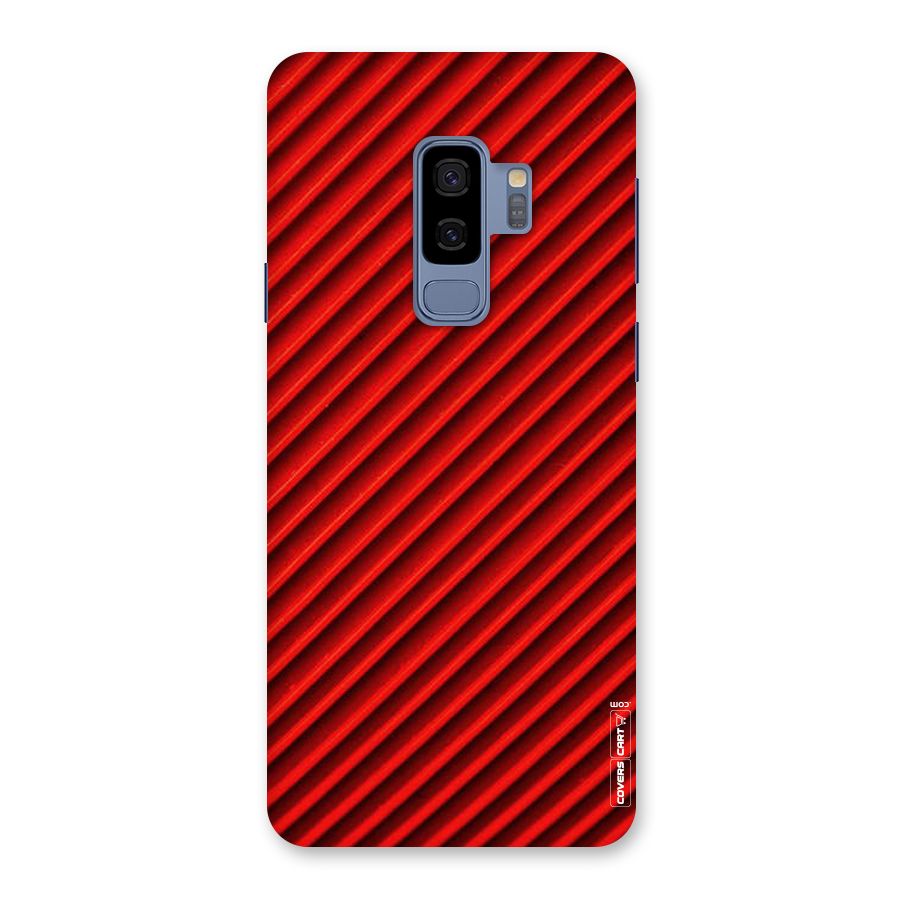Red Rugged Stripes Back Case for Galaxy S9 Plus