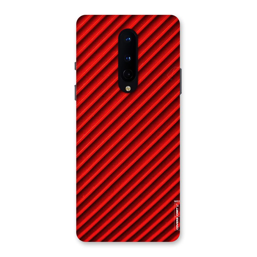 Red Rugged Stripes Back Case for OnePlus 8