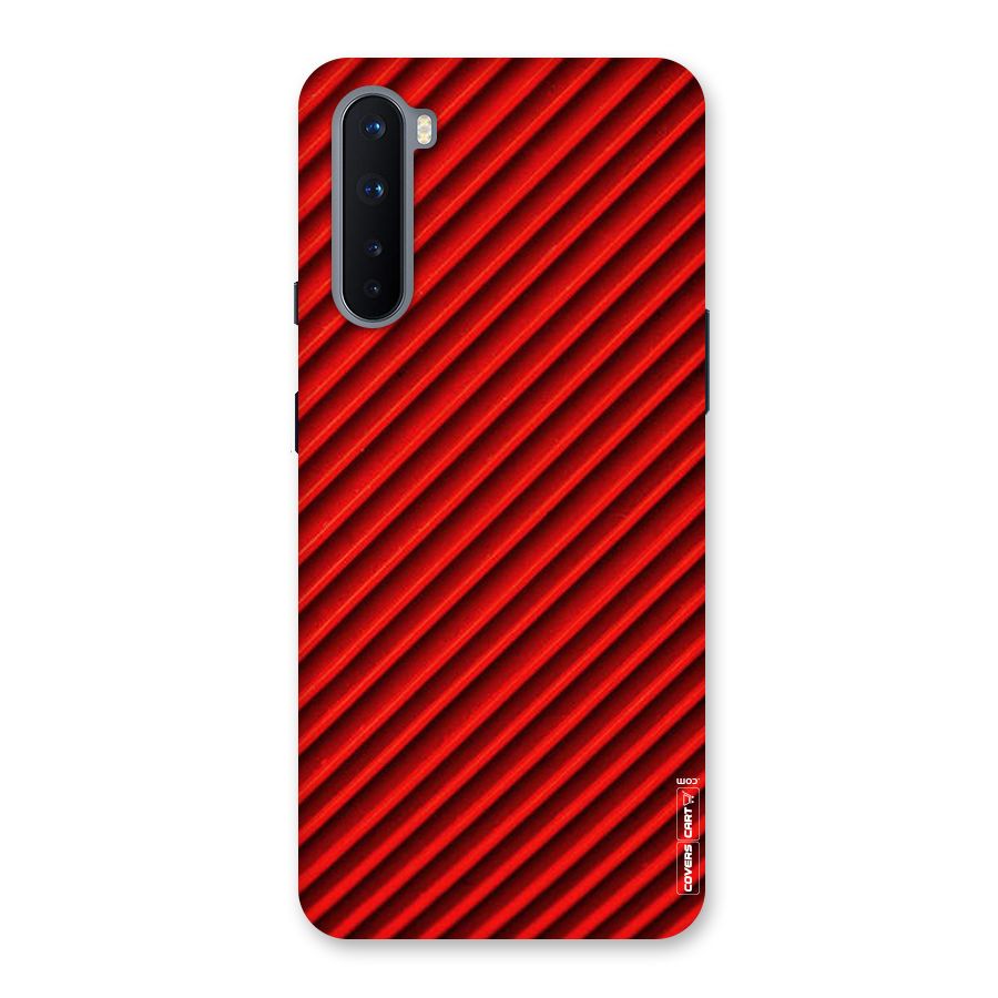 Red Rugged Stripes Back Case for OnePlus Nord