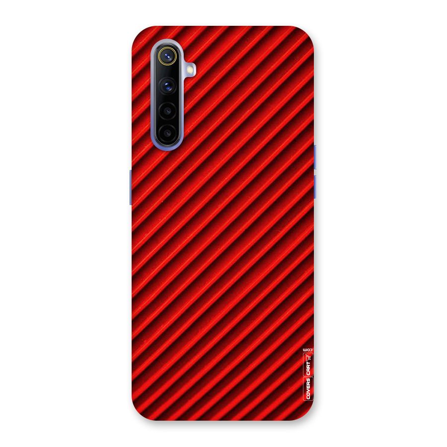 Red Rugged Stripes Back Case for Realme 6