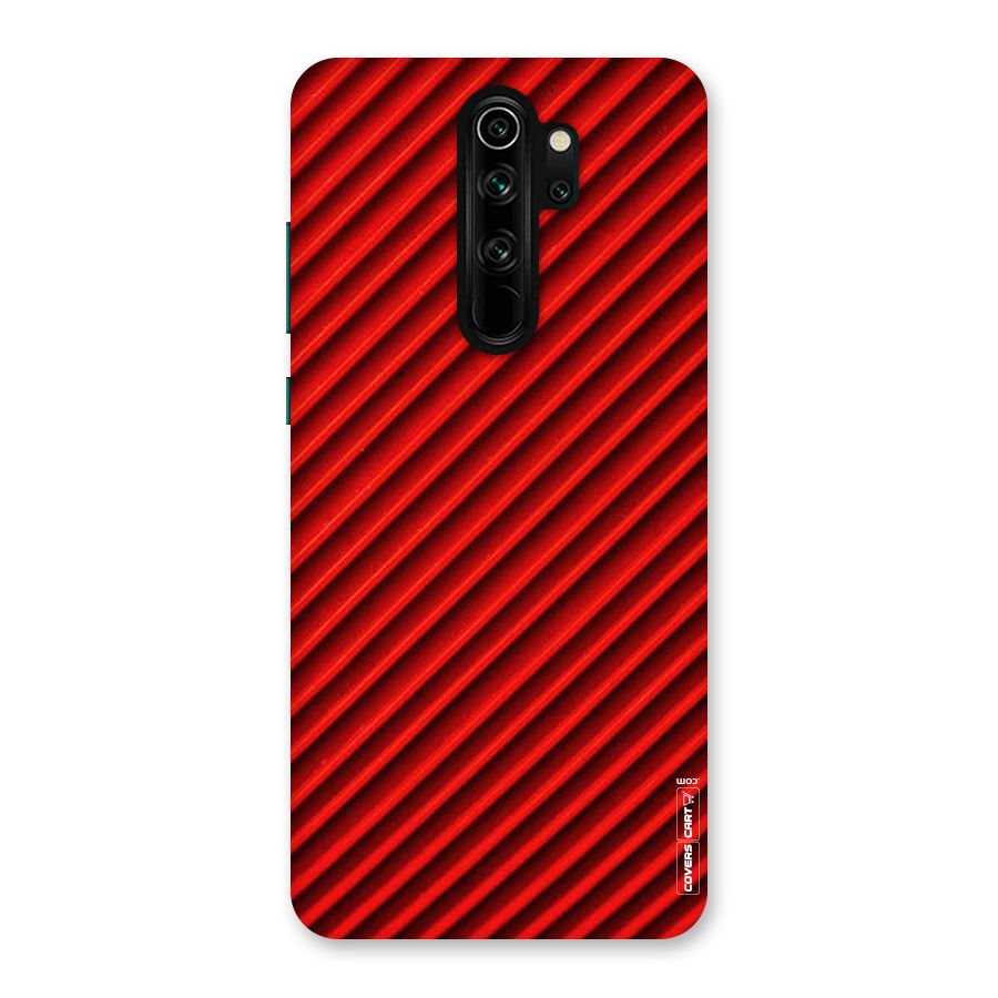 Red Rugged Stripes Back Case for Redmi Note 8 Pro