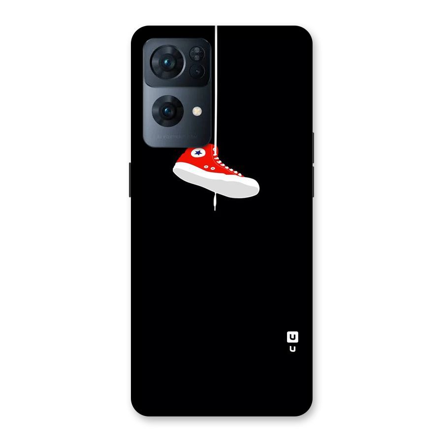 Red Shoe Hanging Back Case for Oppo Reno7 Pro 5G